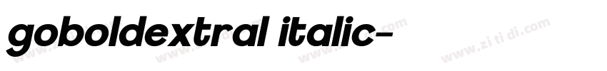 goboldextral italic字体转换 goboldextral italic字体转换